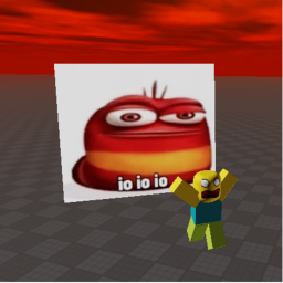 Red Larva oi oi RUN (MEME) icon