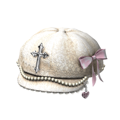 Hat Y2k 2000s cream