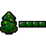 🎄 Christmas Happy Tree 8-Bit Health Bar