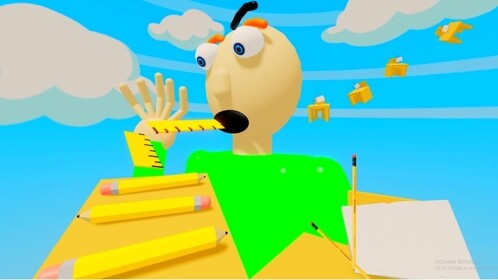 Baldi Basics Obby Parkour!
