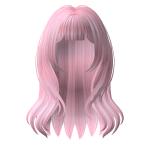 Stylish Pastel Pink Voluminous Hair