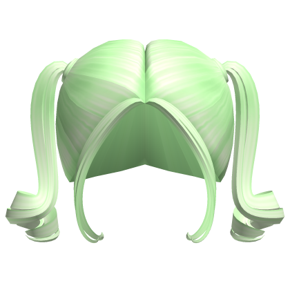 -',ৎ Curly Glam Pigtails in Green