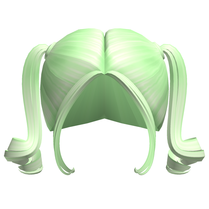 -',ৎ Curly Glam Pigtails in Green