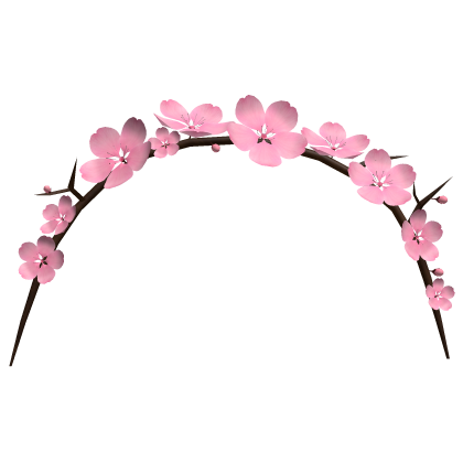 Cherry Blossom Sakura Pink Flowers Hair Band Roblox item