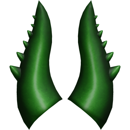 Dark Toxic Green Candle of Pwnage Horns Add-On