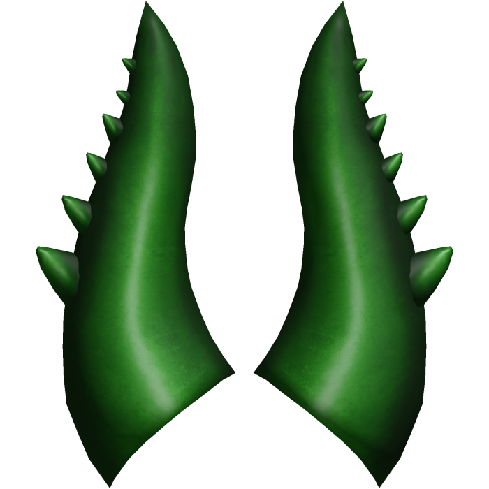 Dark Toxic Green Candle of Pwnage Horns Add-On