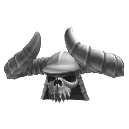 Flaming Silver Horned Helmet | Addon Roblox item