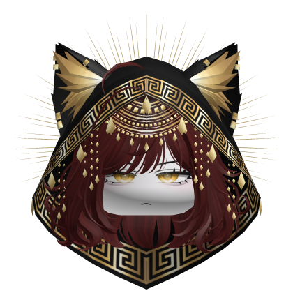 Egyptian Bob w/ Divine Gold Black Hood