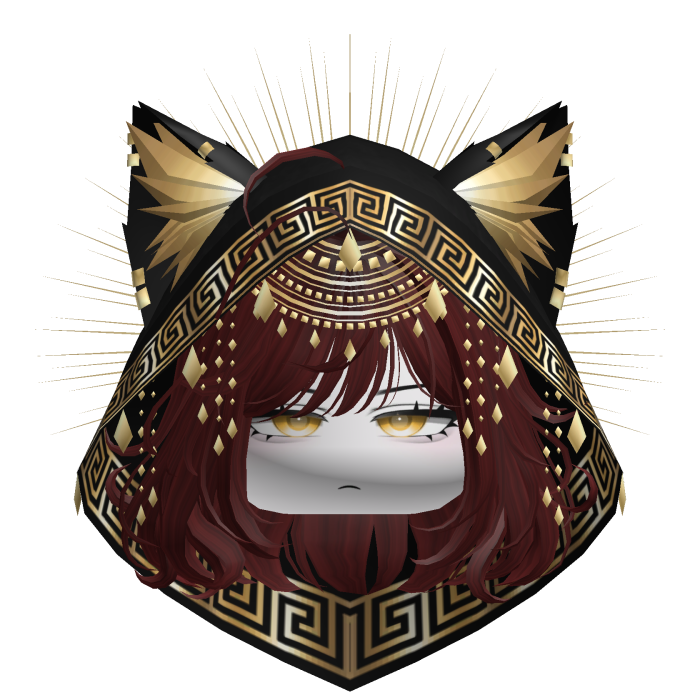Egyptian Bob w/ Divine Gold Black Hood