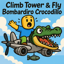 Climb Tower & Fly Bombardiro Crocodillo 🐊