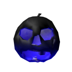 blue pumpkin head
