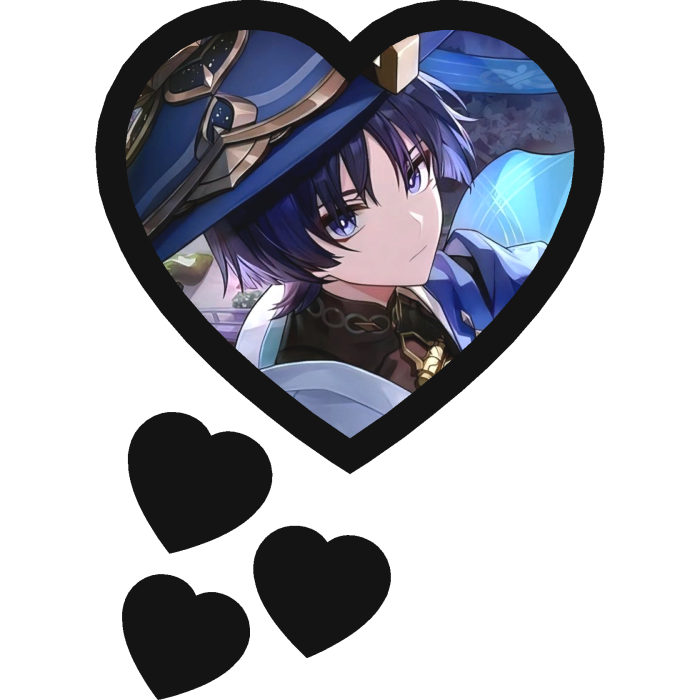 Wanderer Thinking Hearts Genshin Impact