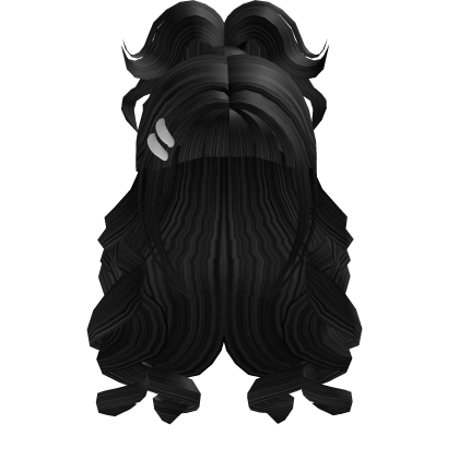 Cute Curly Half Up Ponytail (Black) Roblox item