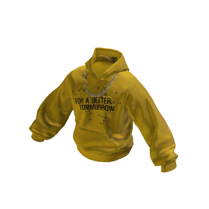 💗CHAIN-DETAIL HOODIE_YELLOW thumbnail