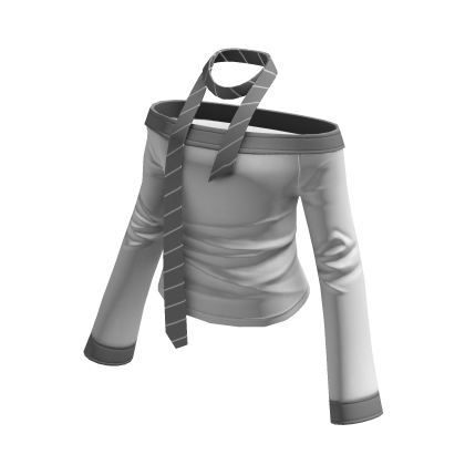Off Shoulder Tie Top (White)