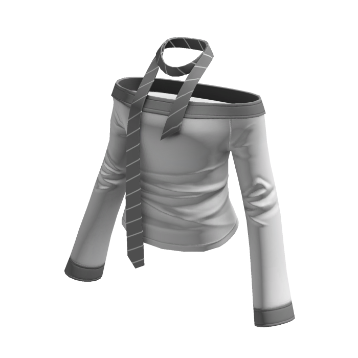 Off Shoulder Tie Top (White)