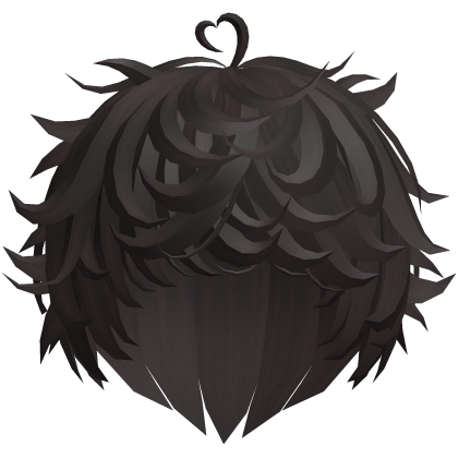 Dark Brown Cute Swirly Curly Kawaii Messy Hair Roblox item