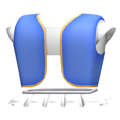 Blue Vest White Toad Dress