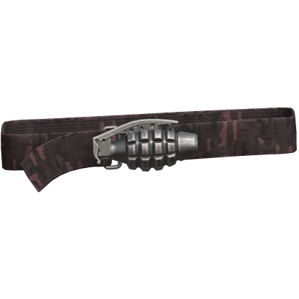 Y2k Grunge Grenade Belt Red Camo 1.0 Roblox item
