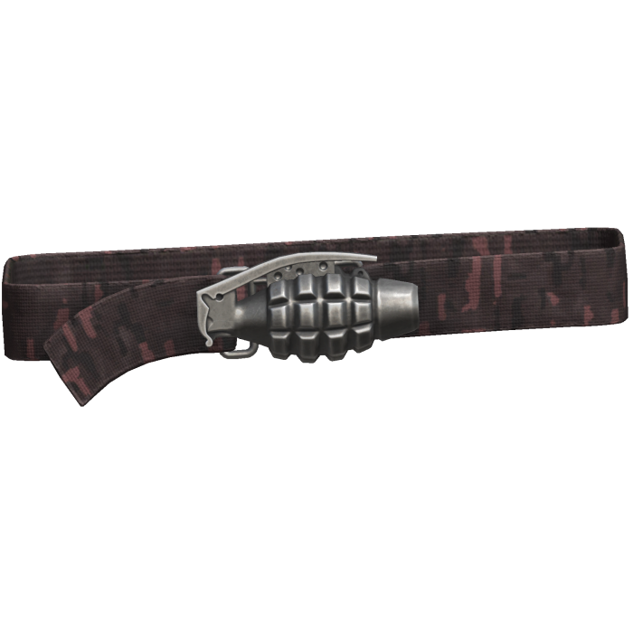 Y2k Grunge Grenade Belt Red Camo 1.0