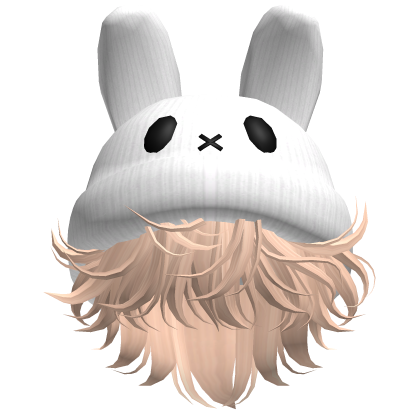 Moe Messy Boy Hair W/ Bunny Hat Blonde