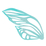 Neon Blue Butterfly Wing