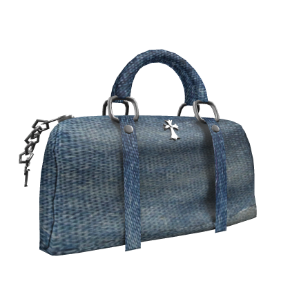 𝐌𝐄 | Light Denim Cross Duffel Handheld Bag thumbnail