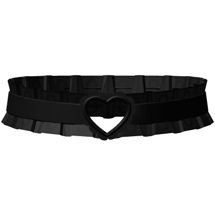 ᰔ cutesy black heart choker