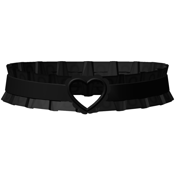ᰔ cutesy black heart choker