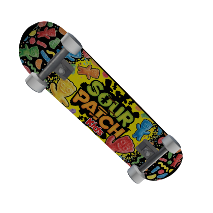 Sour Patch Kids Candy Skateboard