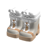 🍀Pom Boots w Bunny Legwarmers - Beige