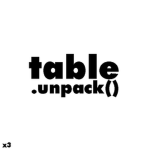 table.unpack()