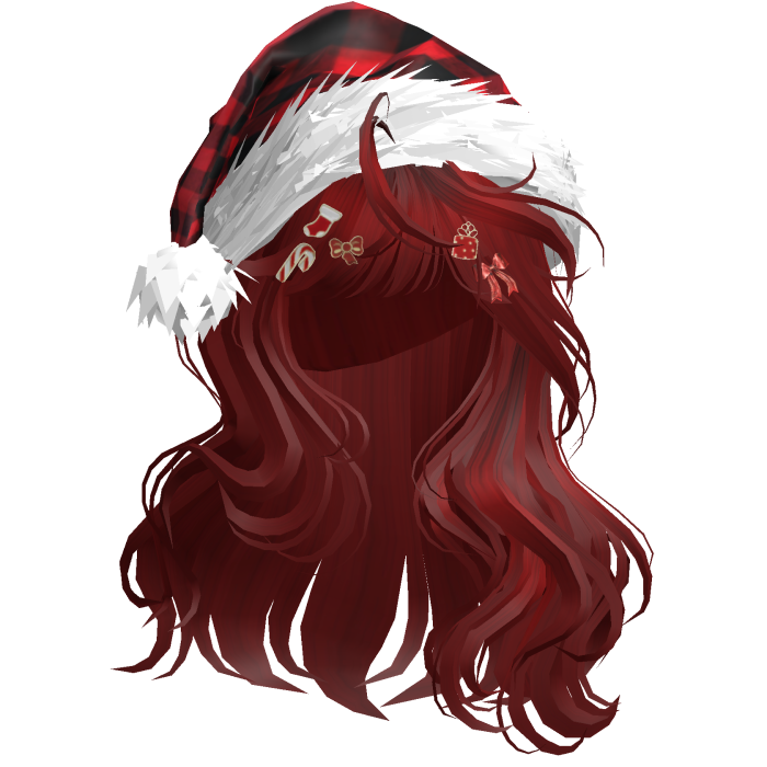 Lush Christmas Waves w/Santa Hat (Red)
