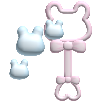 . ‿ ♡ cutesi pink baby bunny bubble wand