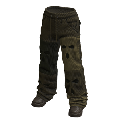Theft Distressed Sweatpants Green ⭐ thumbnail
