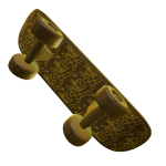 Gold Doodle Skateboard