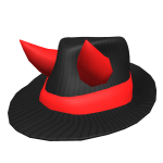 Devilish Striped Fedora
