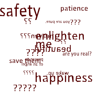 weirdcore surreal text aura