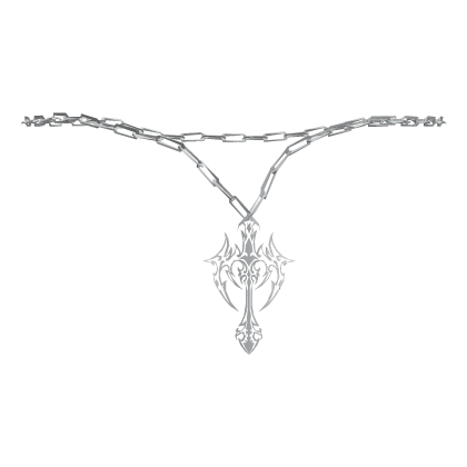 White Y2K Necklace