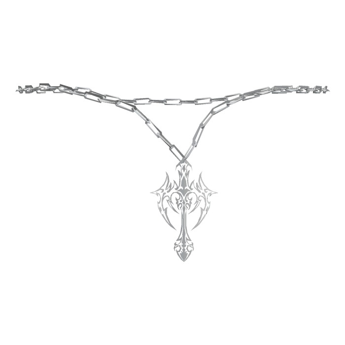 White Y2K Necklace