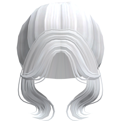 Soft Princess Wavy High Bun (White)