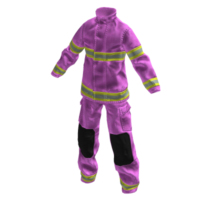 Pink Firefighter Fire Protection Suit Uniform