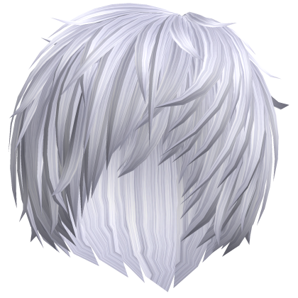 messy silver cute vampire emo anime boy hair