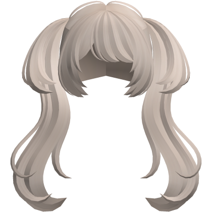 🐾 wispy anime moe cute big pigtails dust brown