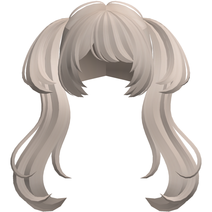 🐾 wispy anime moe cute big pigtails dust brown