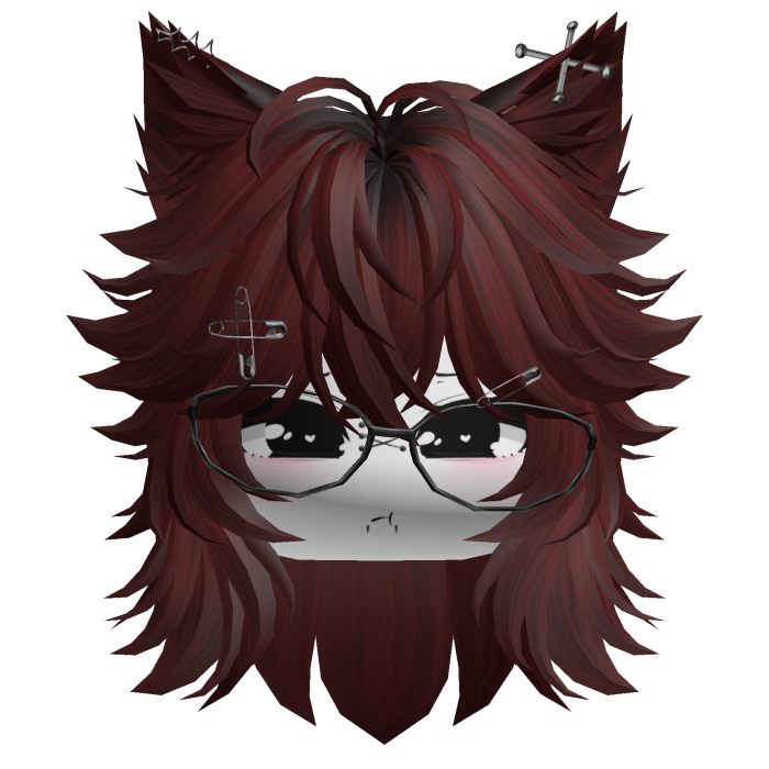 Moe Furry Wolfcut (Dark Red)
