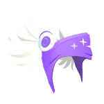 Violet Winged Helmet