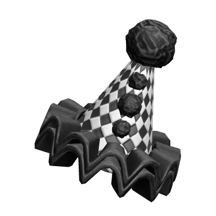 Black Clown Party Hat