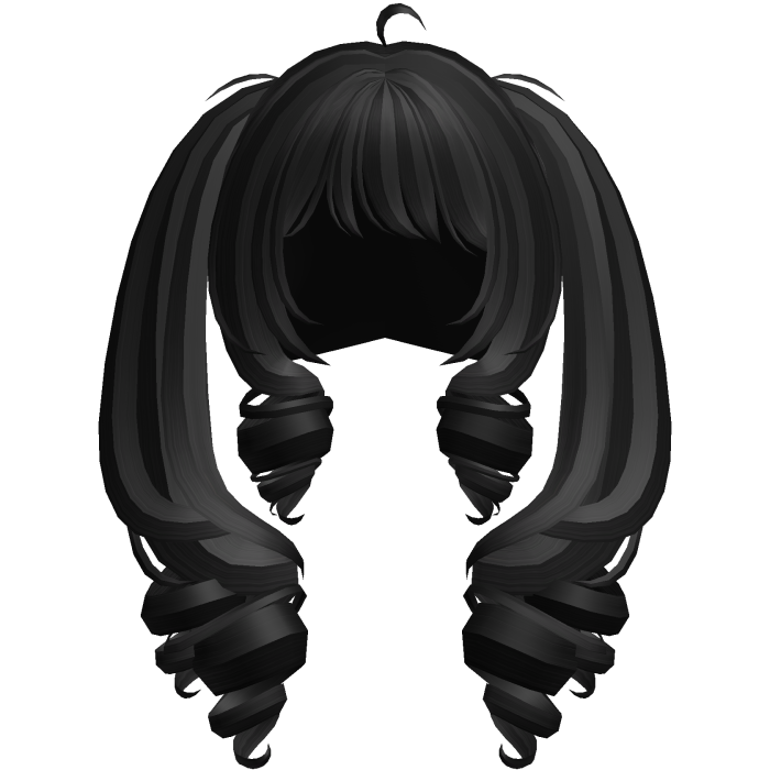 ʚ kawaii harajuku gyaru long drill pigtails black
