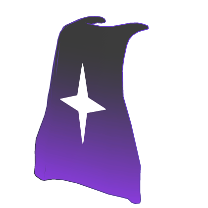 Black and Purple Royal Cape Backpack Roblox item